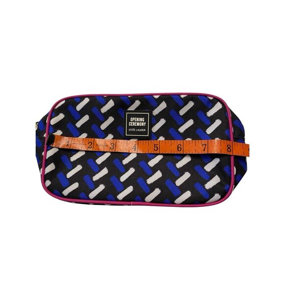 Opening Ceremony x Estee Lauder Geometric Print Pink Trim Makeup Cosmetic Bag - Picture 5 of 8